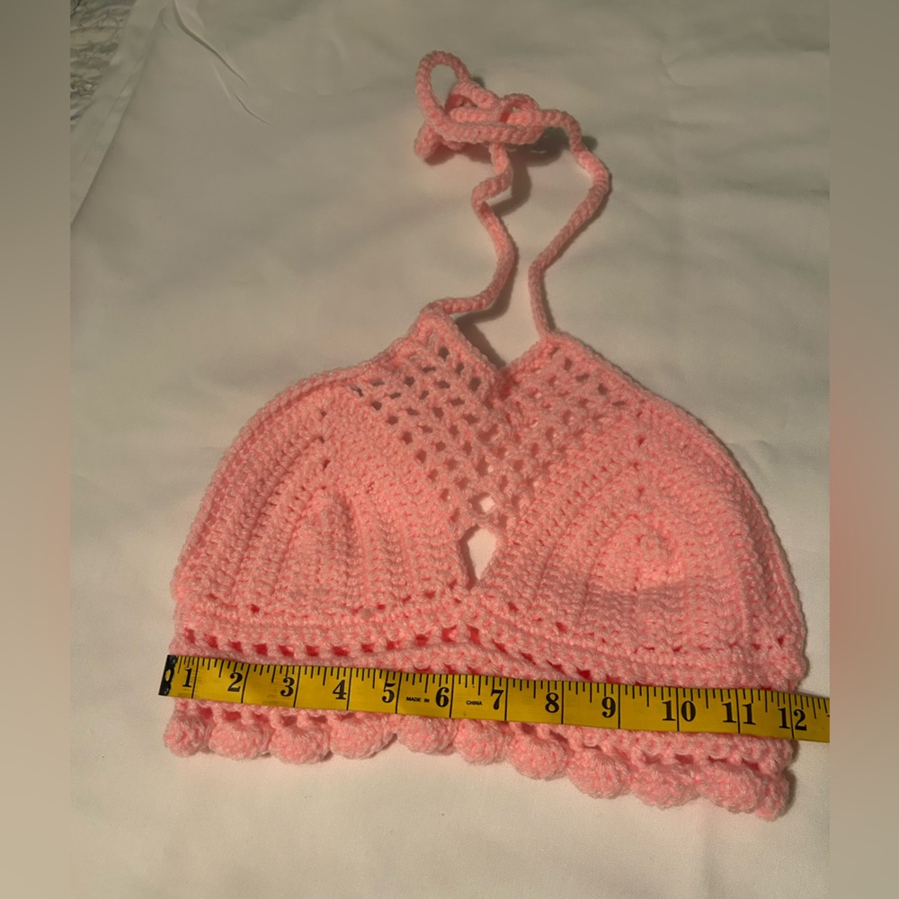 Pink XSmall Crochet Top